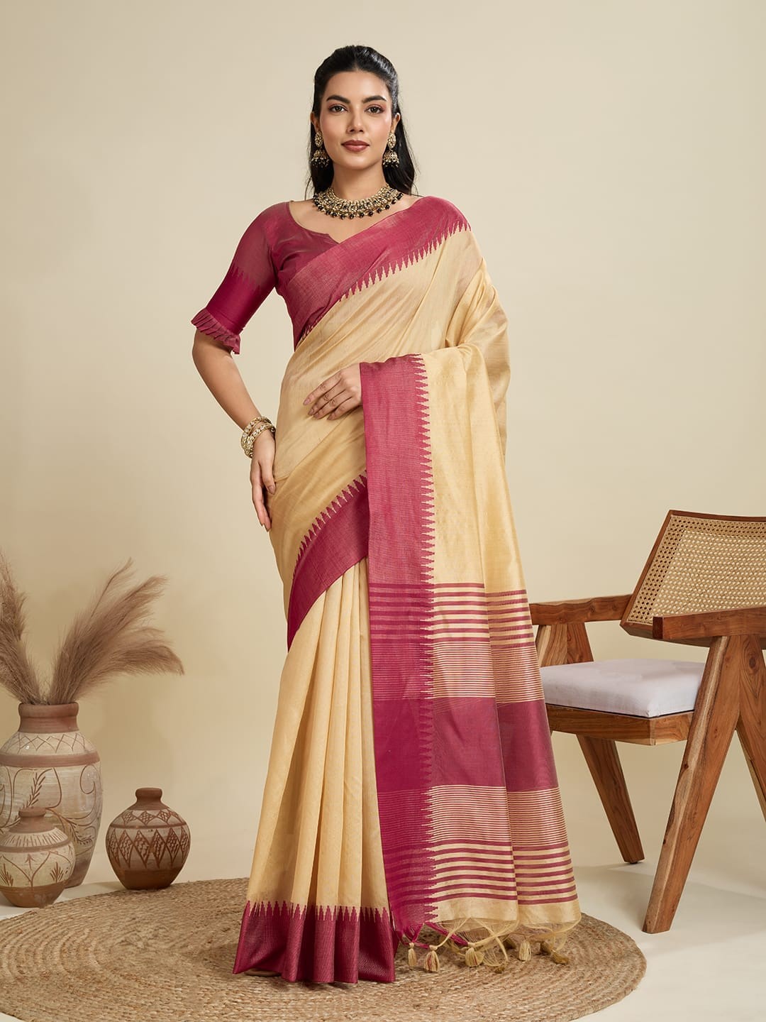 Elegant Handloom Cotton Saree